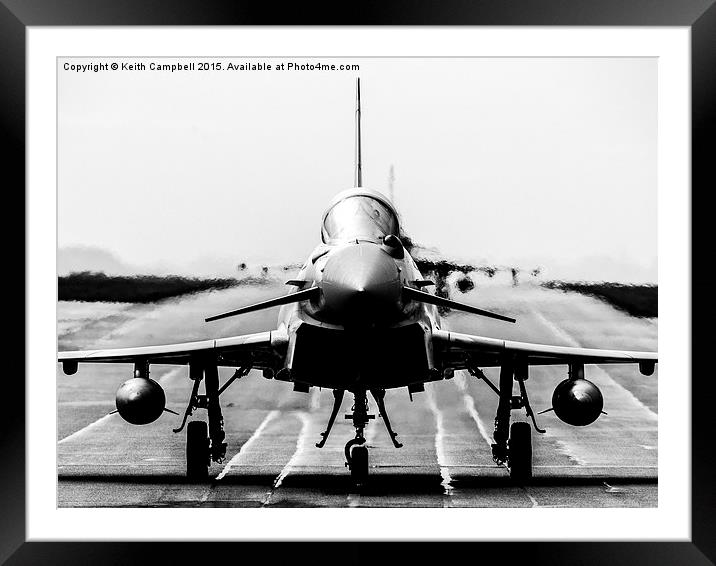 Typhoon Pair Framed Mounted Print by Keith Campbell
