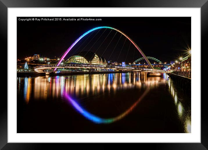  Rainbow Bridge Framed Mounted Print by Ray Pritchard