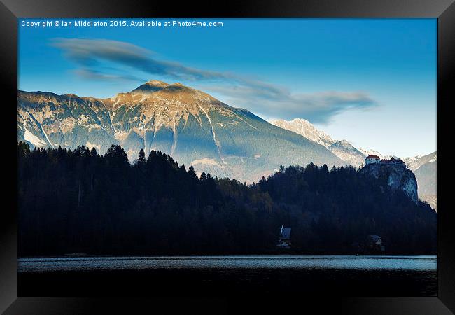 Bled Castle Framed Print by Ian Middleton