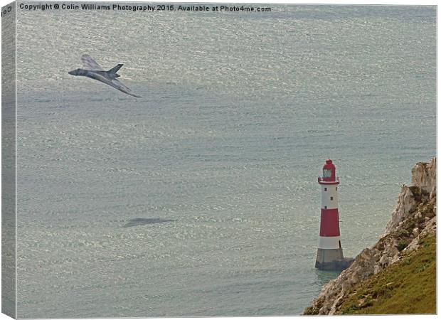   Vulcan XH558 from Beachy Head 8 Canvas Print by Colin Williams Photography