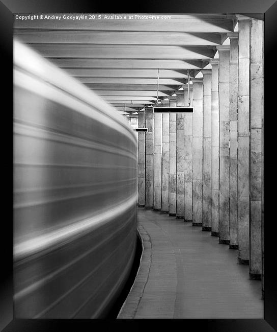 Metro #0110 Framed Print by Andrey  Godyaykin