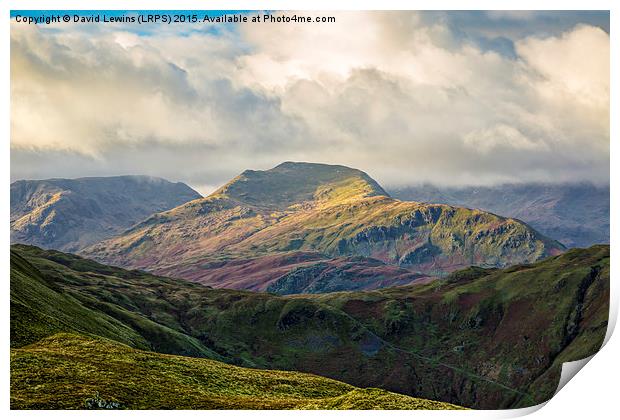St. Sunday Crag - Patterdale, Ullswater Print by David Lewins (LRPS)