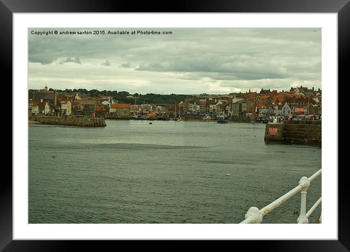  OPEN HARBOUR Framed Mounted Print by andrew saxton