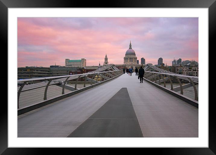  London Sunrise Framed Mounted Print by Mark Tomlinson