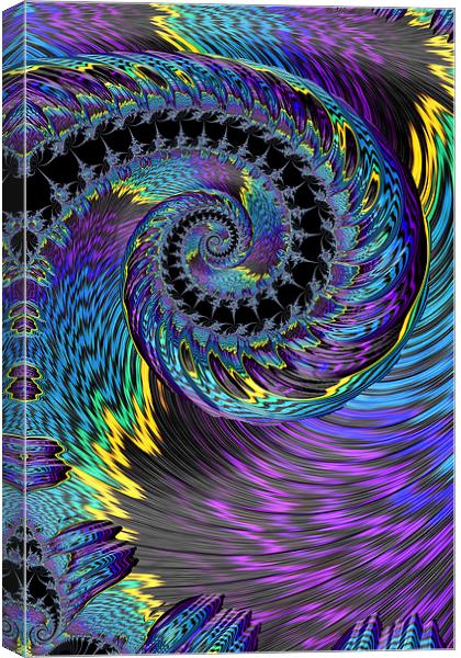 Purple Twist Canvas Print by Steve Purnell