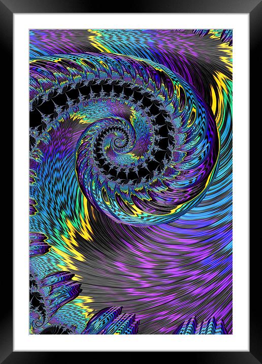 Purple Twist Framed Mounted Print by Steve Purnell