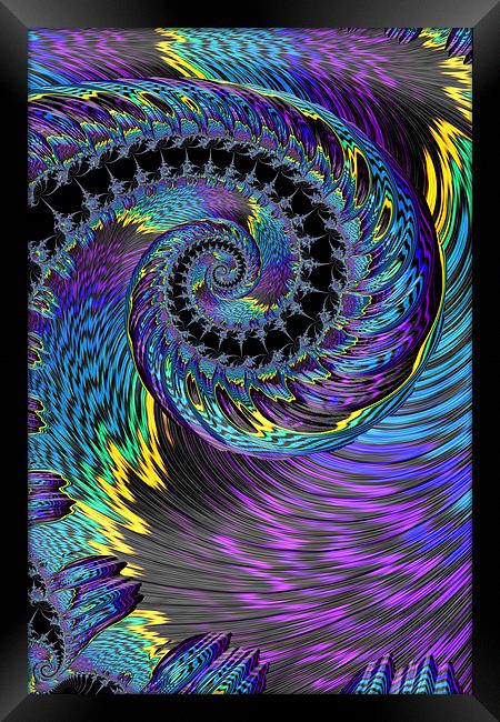 Purple Twist Framed Print by Steve Purnell