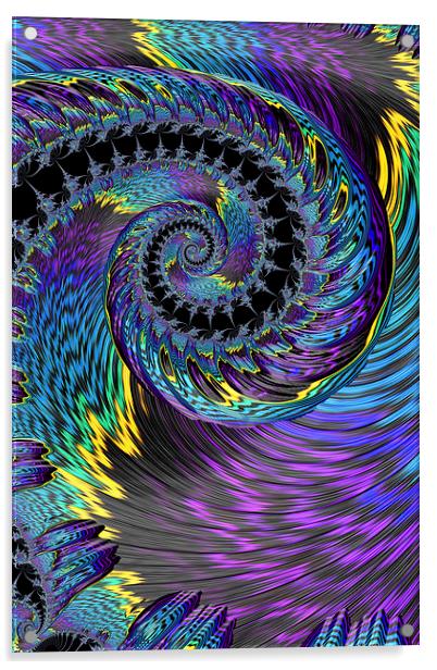 Purple Twist Acrylic by Steve Purnell