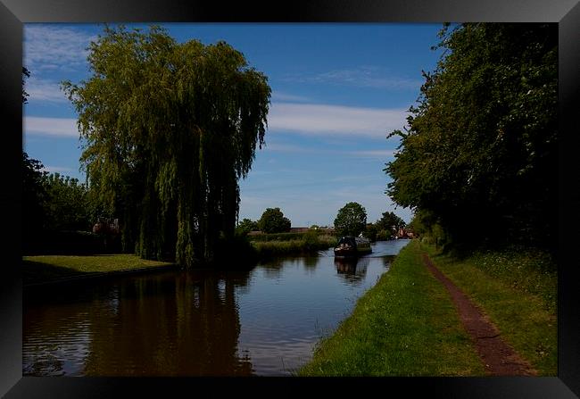  Rural Idyll On The Canal Framed Print by Malcolm Snook