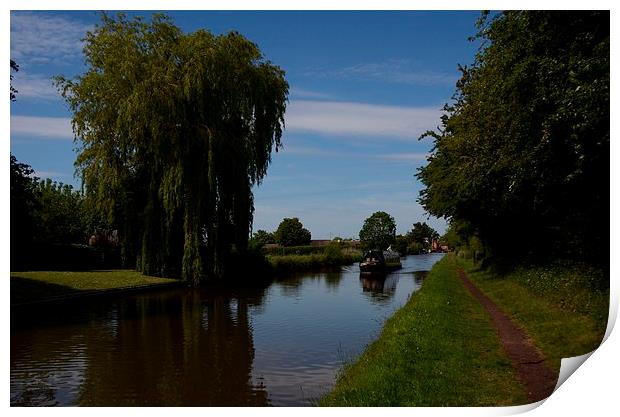  Rural Idyll On The Canal Print by Malcolm Snook