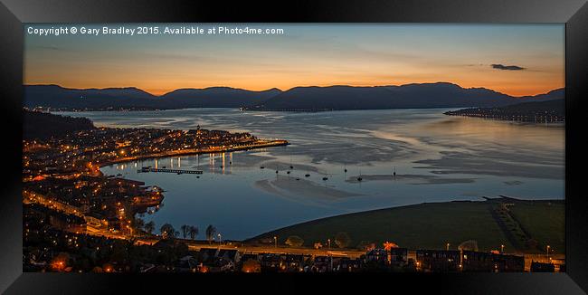  Dusk Falls over the River Clyde at Cardwell Bay G Framed Print by GBR Photos