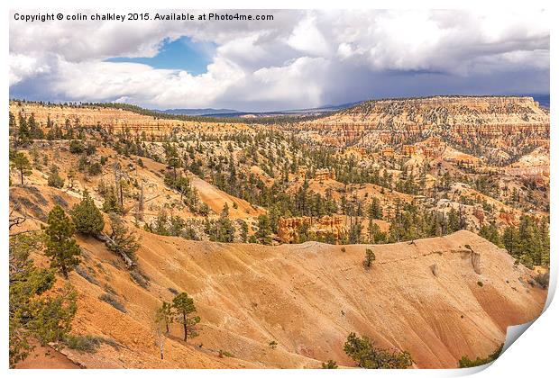  Bryce Canyon Hoodoos - USA Print by colin chalkley