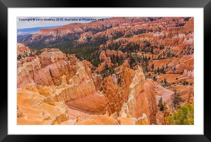   Bryce Canyon - USA Framed Mounted Print by colin chalkley