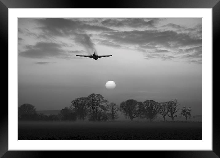 And finally: Vulcan farewell sunset flypast  Framed Mounted Print by Gary Eason