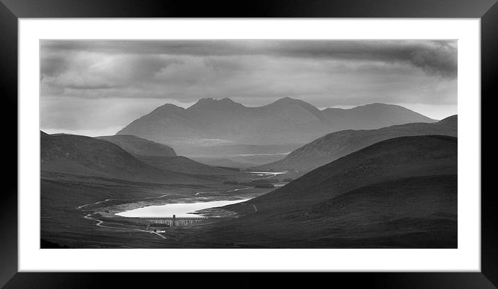  Loch Glascarnoch And An Teallach Framed Mounted Print by Macrae Images