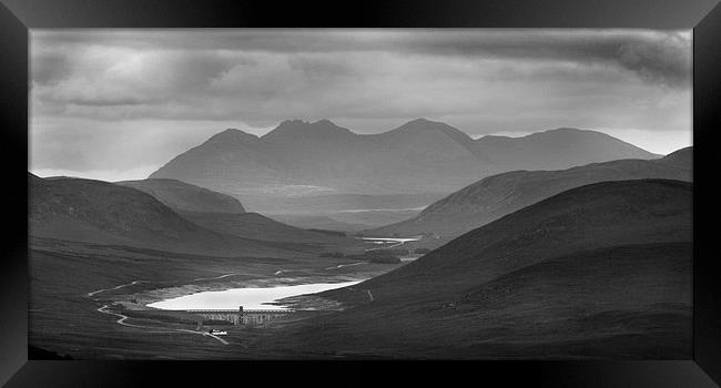  Loch Glascarnoch And An Teallach Framed Print by Macrae Images