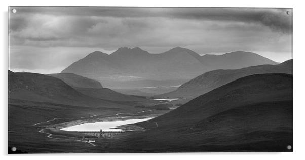  Loch Glascarnoch And An Teallach Acrylic by Macrae Images