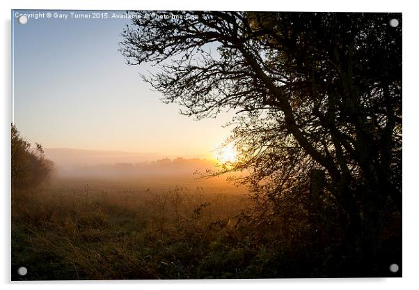  Morning Sunrise Acrylic by Gary Turner