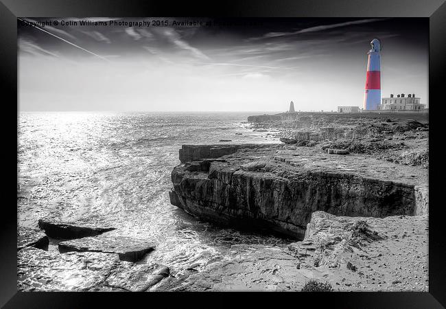 Portland Bill 5 BW Framed Print by Colin Williams Photography
