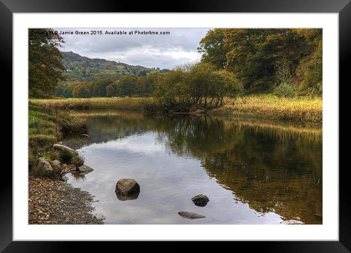  River Brathay Framed Mounted Print by Jamie Green