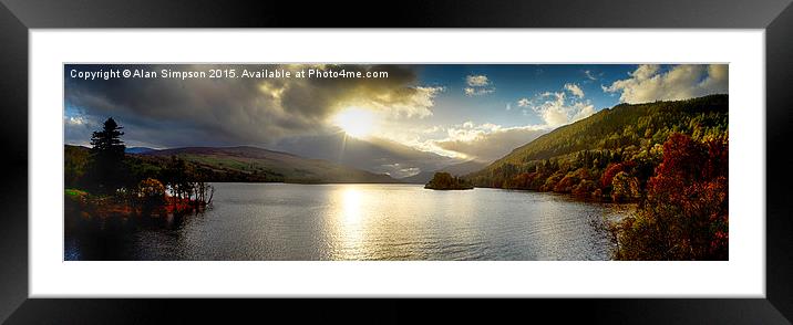  Loch Tay Sunset Framed Mounted Print by Alan Simpson