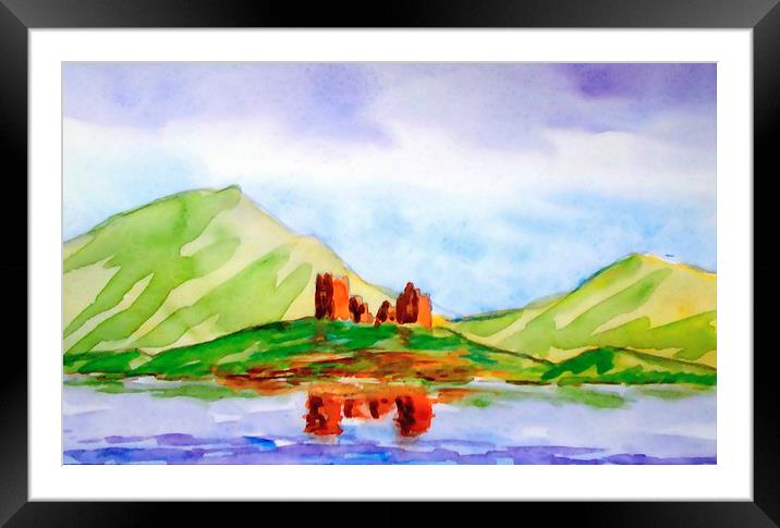  colorful highlands-scotland Framed Mounted Print by dale rys (LP)