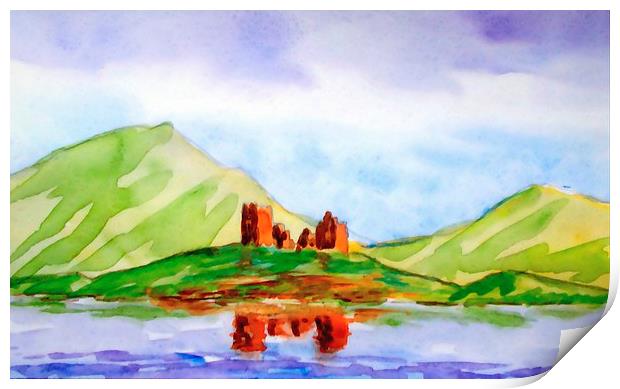  colorful highlands-scotland Print by dale rys (LP)
