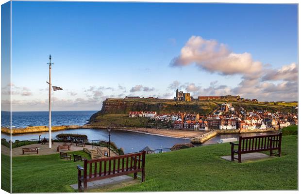 Whitby harbour Canvas Print by Kevin Tate