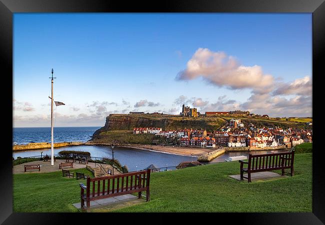 Whitby harbour Framed Print by Kevin Tate
