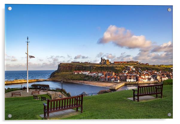 Whitby harbour Acrylic by Kevin Tate