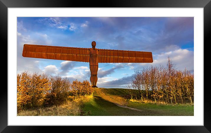 Angel of the North Framed Mounted Print by Kevin Tate