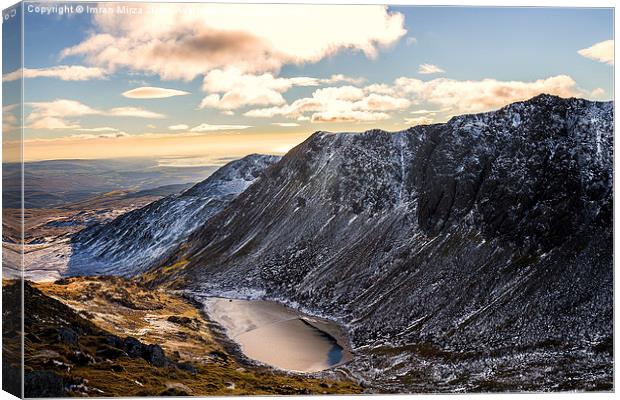 Dow Crags and Goat Water, Lake District  Canvas Print by Imran Mirza