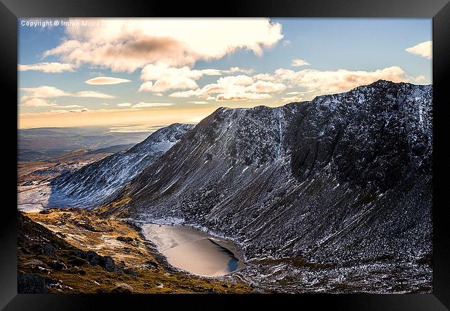 Dow Crags and Goat Water, Lake District  Framed Print by Imran Mirza