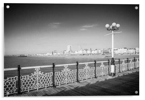 Brighton Pier to the Shore Acrylic by Malcolm McHugh