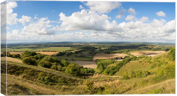 Rackham Hill to the North Downs Canvas Print by Malcolm McHugh