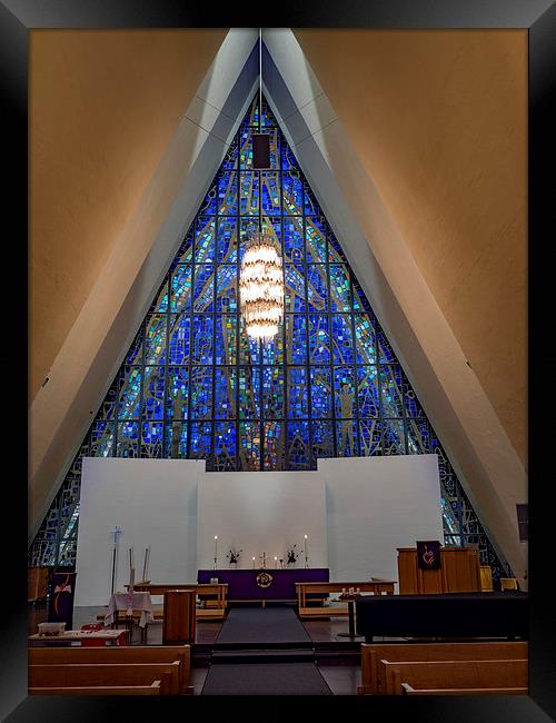 Tromso Arctic Cathedral, Norway Framed Print by Mark Llewellyn