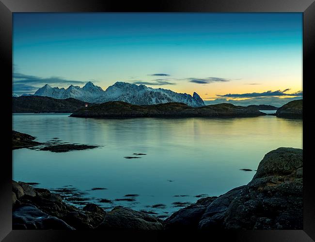Lofoten Sunrise, Norway Framed Print by Mark Llewellyn