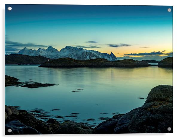 Lofoten Sunrise, Norway Acrylic by Mark Llewellyn