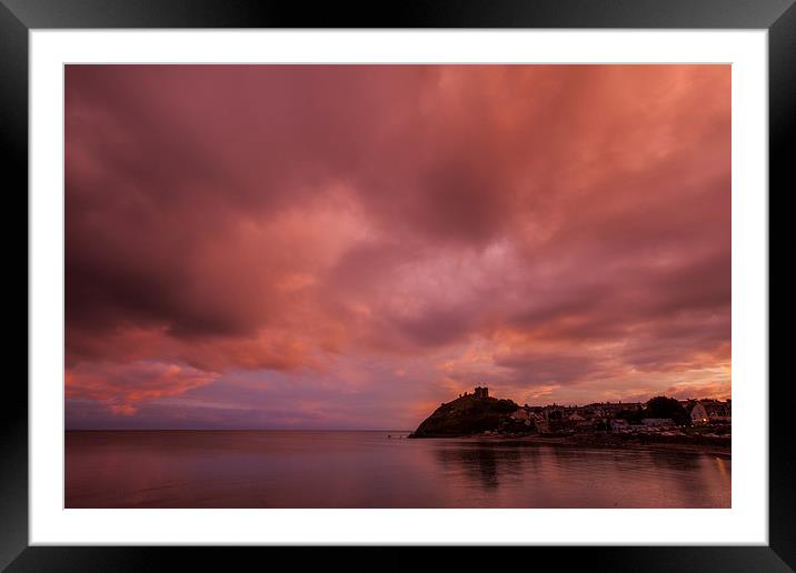 Sunset in Criccieth Framed Mounted Print by Thomas Schaeffer