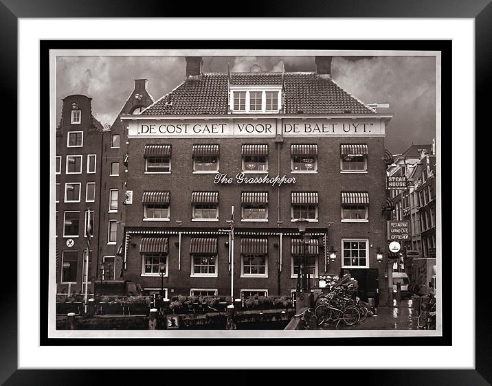 The Grasshopper Hotel -- November in Amsterdam SEP Framed Mounted Print by Mark Sellers