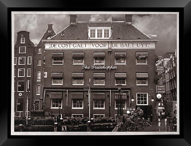 The Grasshopper Hotel -- November in Amsterdam SEP Framed Print by Mark Sellers