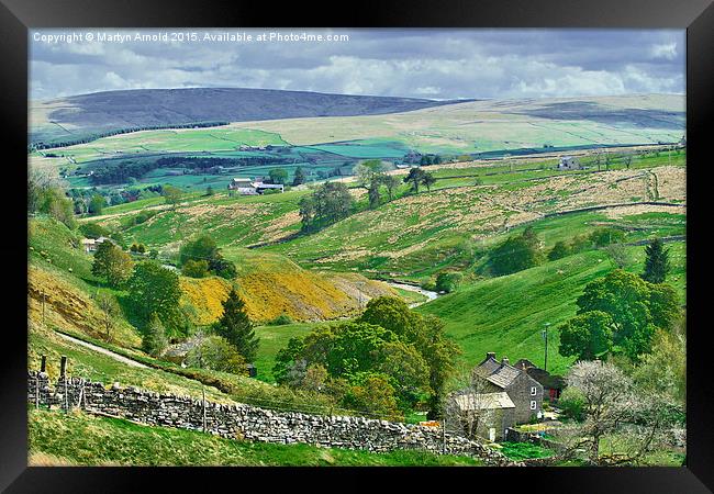 Durham Dales Countryside - Weardale Framed Print by Martyn Arnold
