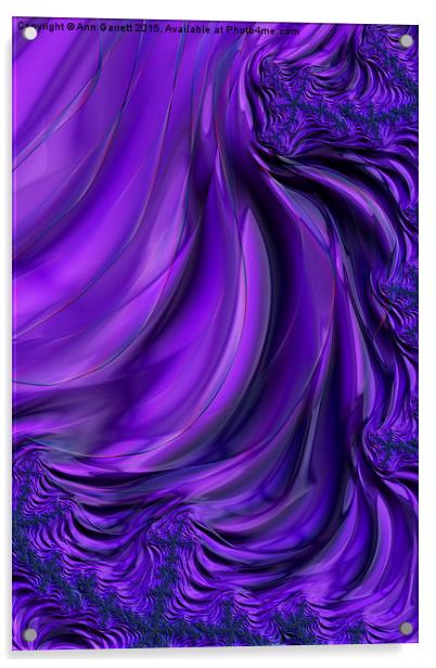 Purple Drapes Acrylic by Ann Garrett