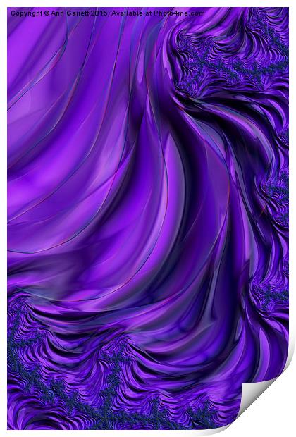 Purple Drapes Print by Ann Garrett