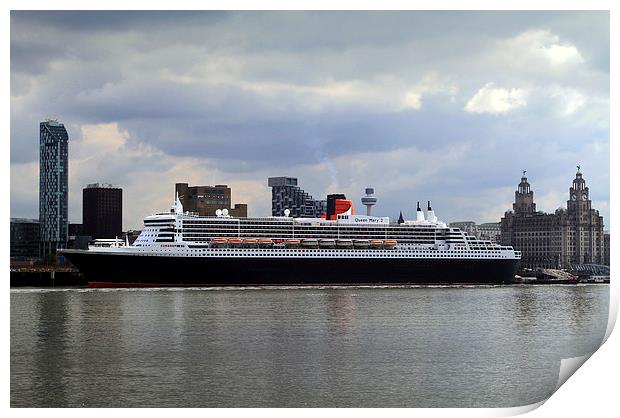  Queen Mary 2 Print by David Chennell