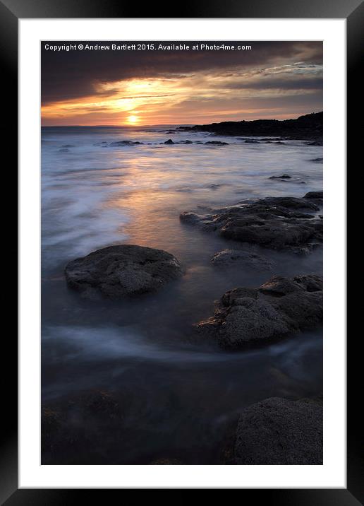 Rest Bay, Porthcawl, South Wales. Framed Mounted Print by Andrew Bartlett