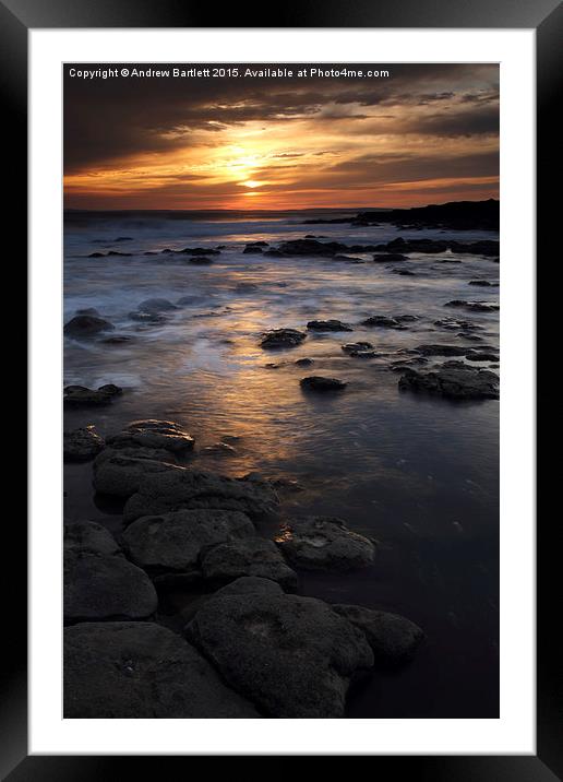 Rest Bay, Porthcawl, South Wales. Framed Mounted Print by Andrew Bartlett