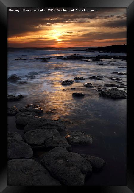 Rest Bay, Porthcawl, South Wales. Framed Print by Andrew Bartlett