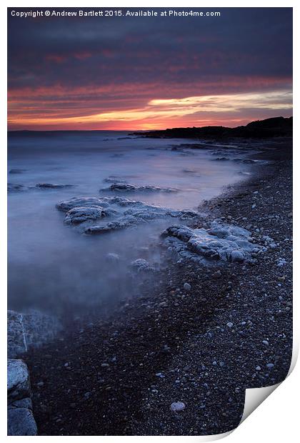 Rest Bay, Porthcawl, South Wales. Print by Andrew Bartlett