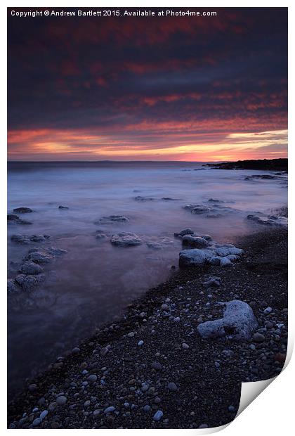 Rest Bay, Porthcawl, South Wales. Print by Andrew Bartlett